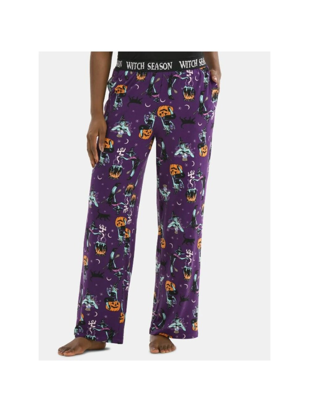 Way To Celebrate Womens WITCH SEASON Pajama Pants XL Purple